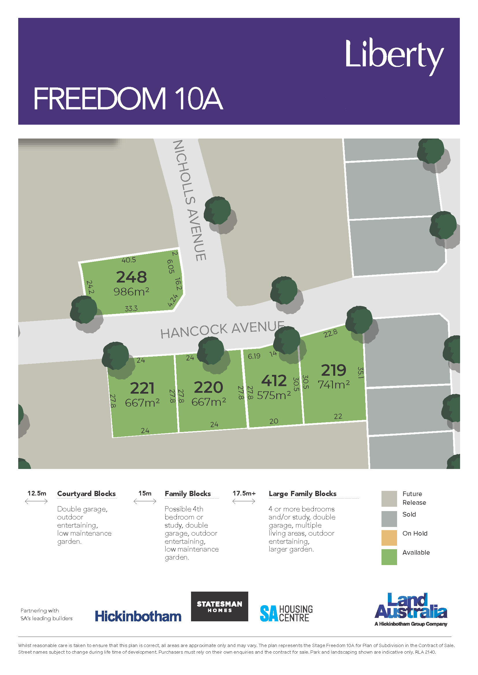 [Land for Sale] Liberty Estate, Two Wells OpenLot